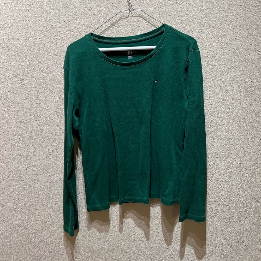 Green Tommy Hilfiger long sleeve